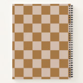 Brown Checkerboard Notizblock (Rückseite)