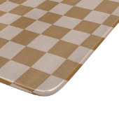 Brown Checkerboard Schneidebrett (Ecke)