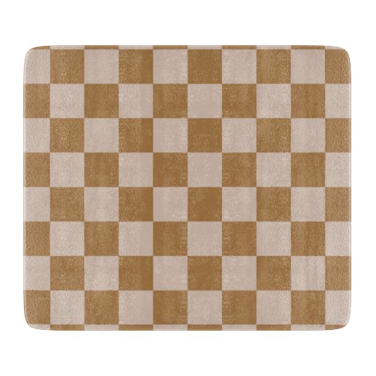 Brown Checkerboard Schneidebrett (Vorderseite)