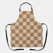 Brown Checkerboard Schürze (Vorderseite)