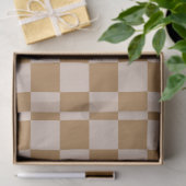 Brown Checkerboard Seidenpapier (Geschenk)