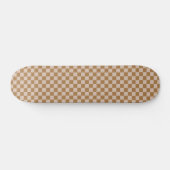 Brown Checkerboard Skateboard (Horizontal)