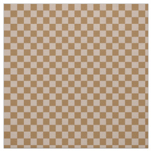 Brown Checkerboard Stoff