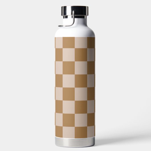 Brown Checkerboard Trinkflasche (Rechts)