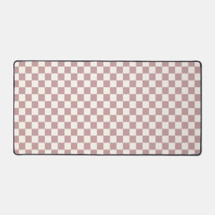 Brown Checkered Desktop Mousepad Schreibtischunterlage