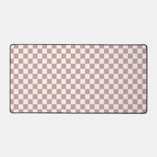 Brown Checkered Desktop Mousepad Schreibtischunterlage