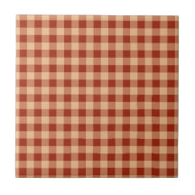 Brown Checkered Gingham Pattern