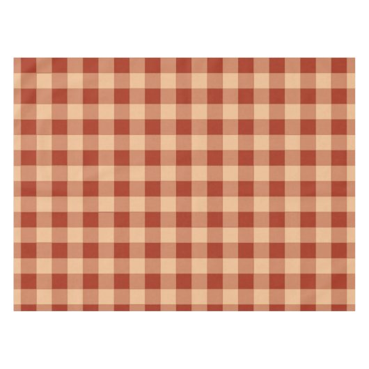 Brown Checkered Gingham Pattern Tischdecke (Vorderseite (Horizontal))