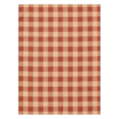 Brown Checkered Gingham Pattern Tischdecke (Vorderseite)