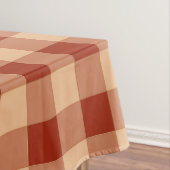 Brown Checkered Gingham Pattern Tischdecke (Beispiel)