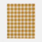 Brown Checkered Square Seamless Pattern Fleecedecke (Vorderseite)