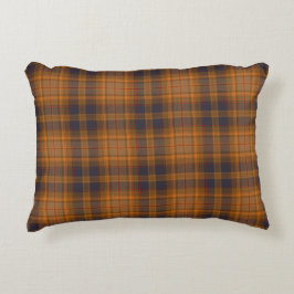 Brown Checkered Tartan Kariert Dekokissen