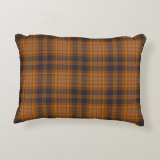 Brown Checkered Tartan Kariert Dekokissen