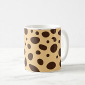 Brown Cheetah Print Kaffeetasse (VorderseiteRechts)