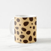 Brown Cheetah Print Kaffeetasse (Vorderseite Links)