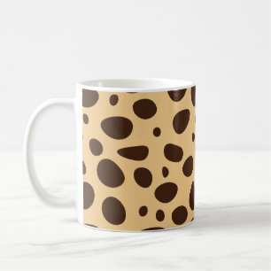 Brown Cheetah Print Kaffeetasse