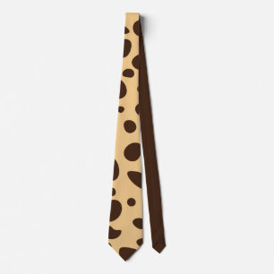 Brown Cheetah Print Krawatte