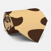 Brown Cheetah Print Krawatte (Gerollt)