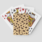 Brown Cheetah Print Spielkarten (Rückseite)