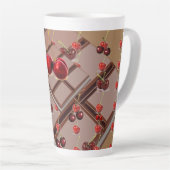 Brown Cherries Chocolate Milchtasse (Rechte Ecke)