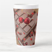 Brown Cherries Chocolate Milchtasse (Vorderseite)