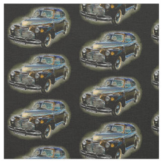 Brown Chevrolet Classic Vintage Car Black Stoff