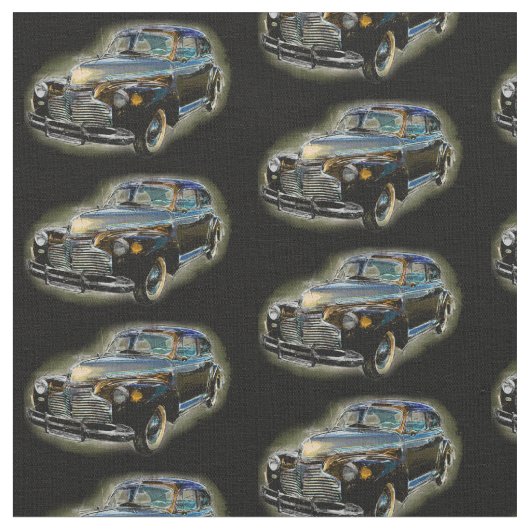 Brown Chevrolet Classic Vintage Car Black Stoff (Nahaufnahme)