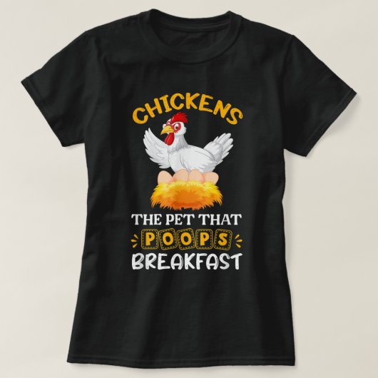 Brown Chicken Brown Cow Funny T-Shirt (Design vorne)