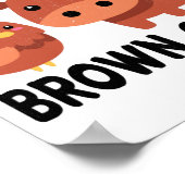 Brown Chicken Brown Cow Poster (Ecke)