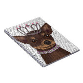 Brown Chihuahua und Tiara Notizblock (Rechte Seite)