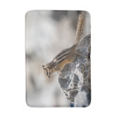 Brown Chipmunk Wildlife Photography Badematte (Vorderseite Vertikal)