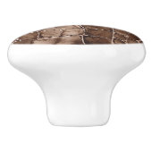 Brown Chocolate Candy Keramikknauf (Seitenansicht)