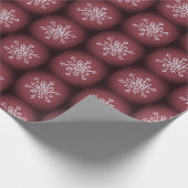 Brown Chritsmas White Snowflakes Packpapier (Ecke)