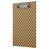 Brown Classic Checkerboard by Shirley Taylor Klemmbrett (Links)