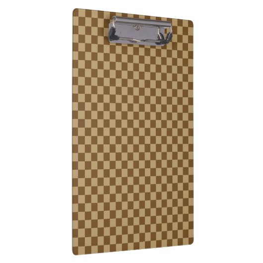 Brown Classic Checkerboard by Shirley Taylor Klemmbrett (Rechts)