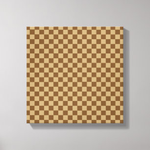 Brown Classic Checkerboard by Shirley Taylor Leinwanddruck