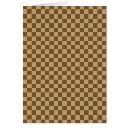 Brown Classic Checkerboard von Shirley Taylor (Vorne)
