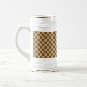 Brown Classic Checkerboard von Shirley Taylor Bierglas