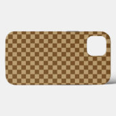 Brown Classic Checkerboard von Shirley Taylor Case-Mate iPhone Hülle (Rückseite (Horizontal))