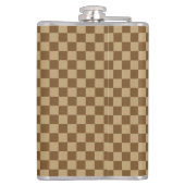 Brown Classic Checkerboard von Shirley Taylor Flachmann (Rückseite)