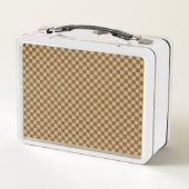 Brown Classic Checkerboard von Shirley Taylor Metall Brotdose (Rückseite)