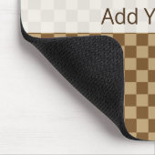 Brown Classic Checkerboard von Shirley Taylor Mousepad (Ecke)