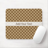 Brown Classic Checkerboard von Shirley Taylor Mousepad (Mit Mouse)