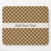 Brown Classic Checkerboard von Shirley Taylor Mousepad (Vorne)