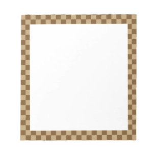 Brown Classic Checkerboard von Shirley Taylor Notizblock