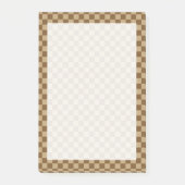 Brown Classic Checkerboard von Shirley Taylor Post-it Klebezettel (Vorderseite)