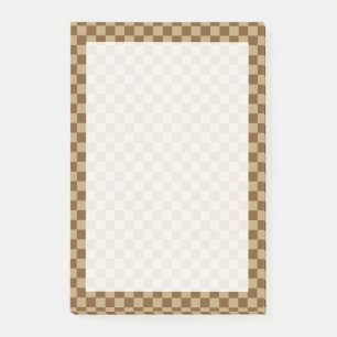 Brown Classic Checkerboard von Shirley Taylor Post-it Klebezettel