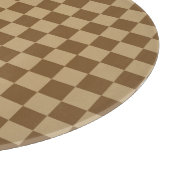 Brown Classic Checkerboard von Shirley Taylor Schneidebrett (Ecke)