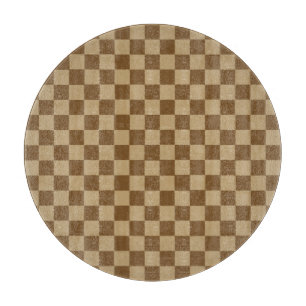 Brown Classic Checkerboard von Shirley Taylor Schneidebrett