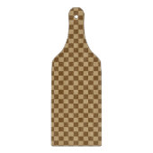 Brown Classic Checkerboard von Shirley Taylor Schneidebrett (Vorderseite)